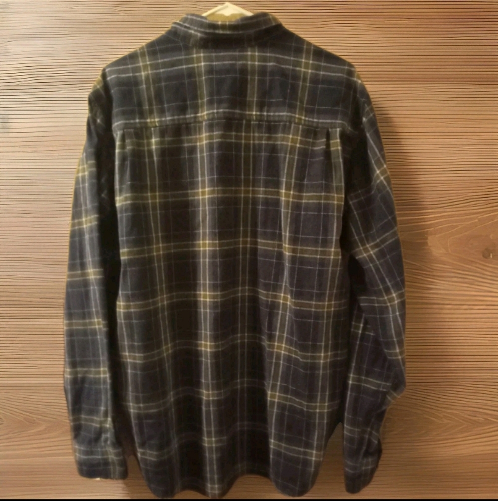Weatherproof Vintage Long Sleeve  Plaid Flannel Shirt Blue Men's Sz XL - Picture 2 of 6
